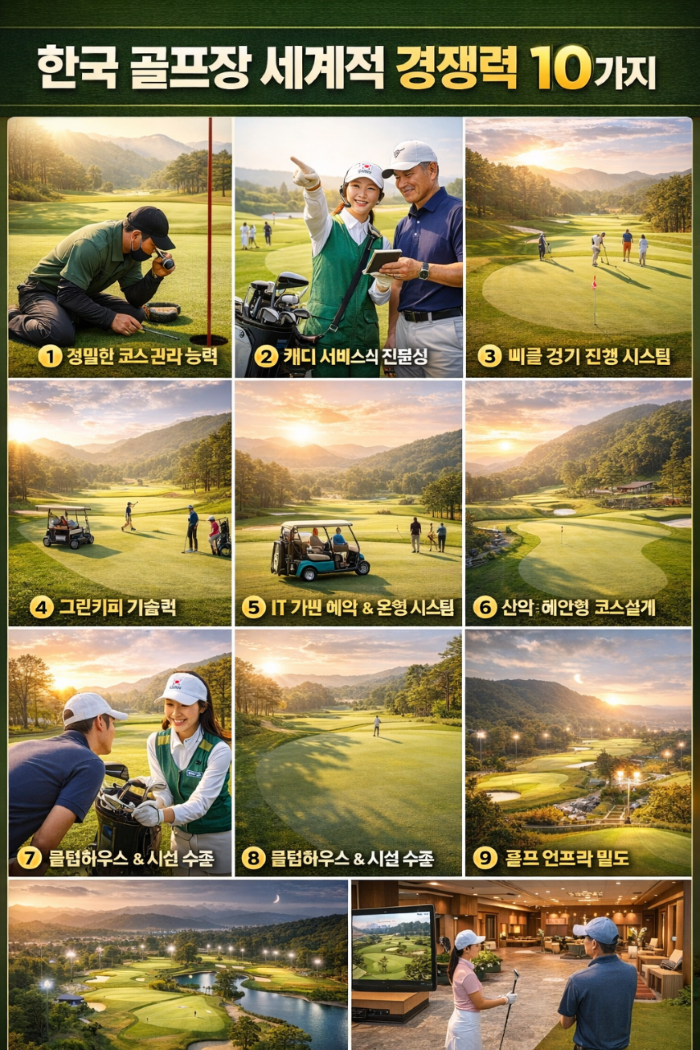 한국 골프장의 글로벌 경쟁력 확보 전략 = K-Golf 글로벌 리더십 전략 10선