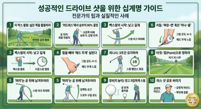 드라이브 샷 성공을 위한 10계명(100타, 95타를 깨고자 노력하는 골퍼를 위한 조언) - 나도 싱글 골퍼가 되어 보자 시리즈(2)