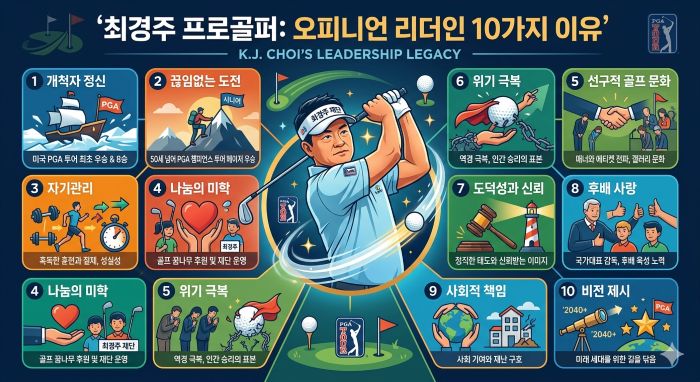 최경주 프로 골퍼, 미국 PGA 투어 도전 등 오피니언 리더 인 이유 10가지(오피니언 리더 2)