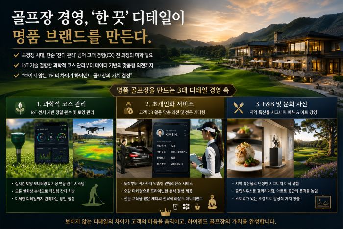 골프장 경영, ''한 끗'' 디테일이 명품 브랜드를 만든다.