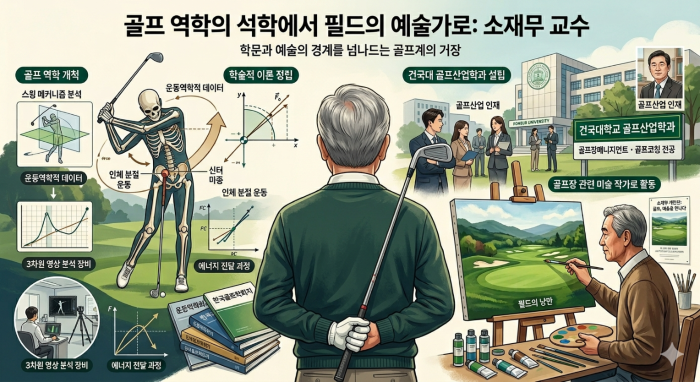 학문과 예술의 경계를 넘나드는 골프계의 거장, 소재무 건국대 명예교수를 만나다
