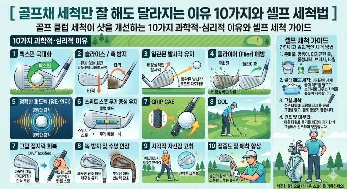 골프채 세척만 잘 해도 달라지는 이유 10가지와 셀프 세척법