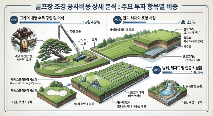 골프장 조경비용... 어디에 가장 많이 들어갈까?